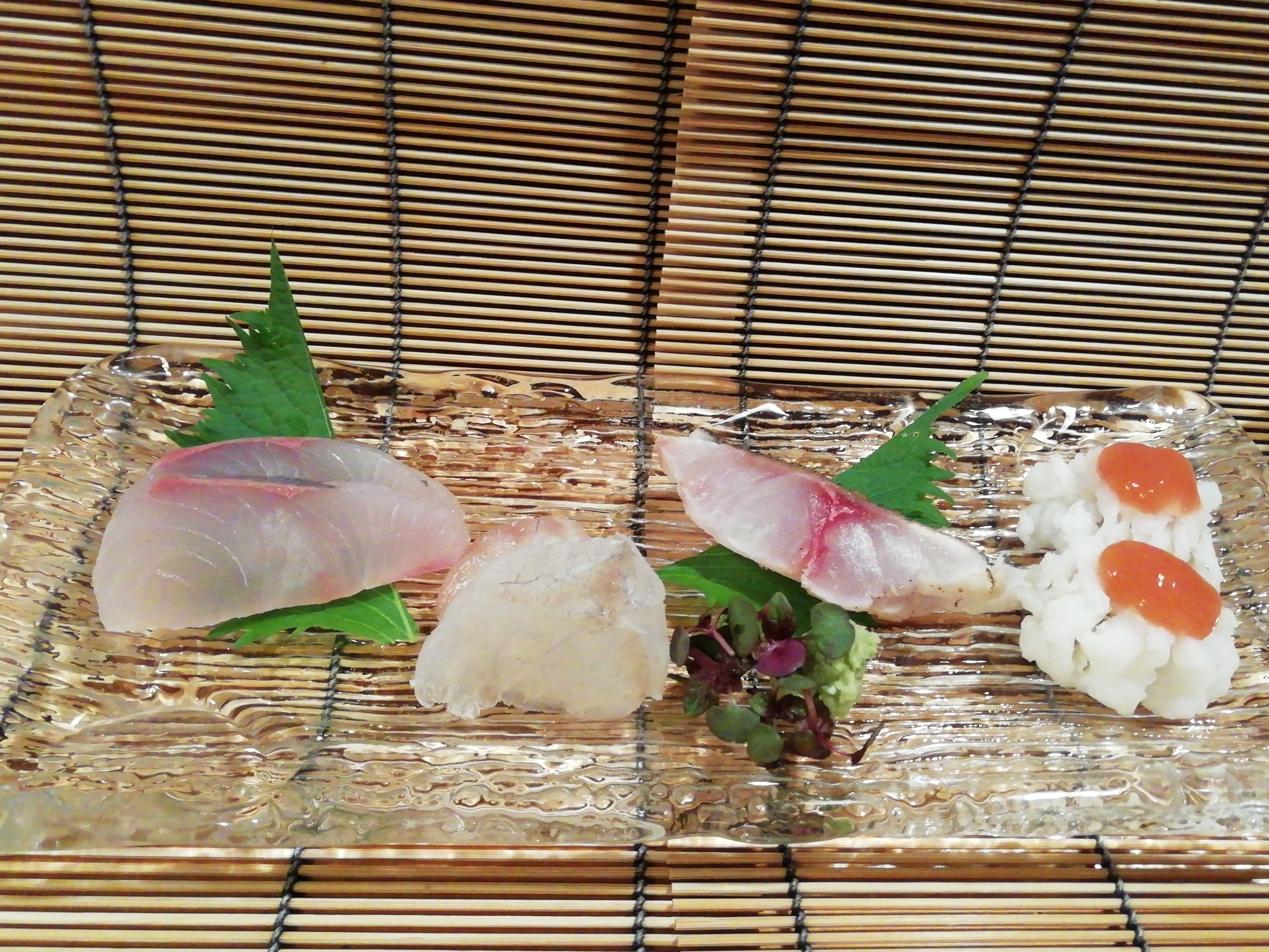 旬の魚を使った新鮮なお刺身